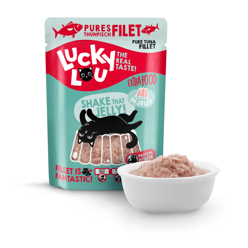 Lucky Lou® Extrafood Thunfischfilet in Gelee 70g Pouch