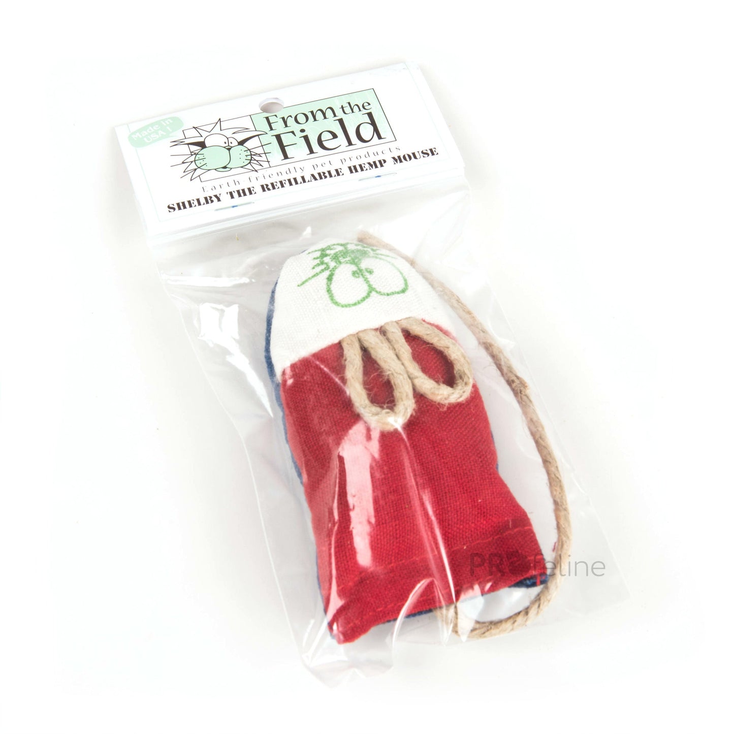 From The Field - Shelby Refillable Hemp Mouse - Pawschow Katzenspielzeug