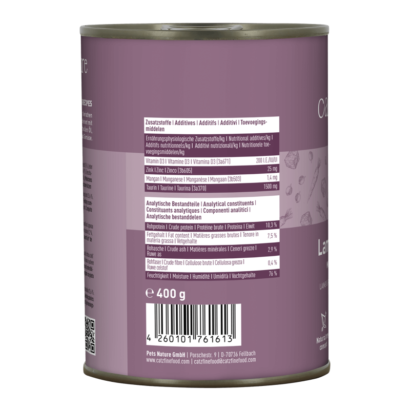 catz finefood® Classic N° 11 – Lamm & Kaninchen