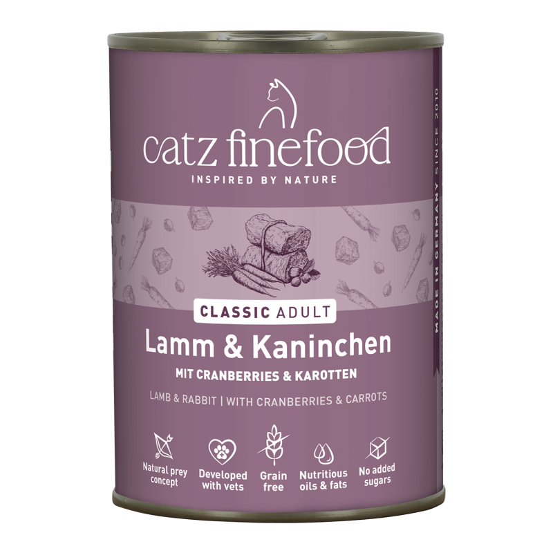 catz finefood® Classic N° 11 – Lamm & Kaninchen