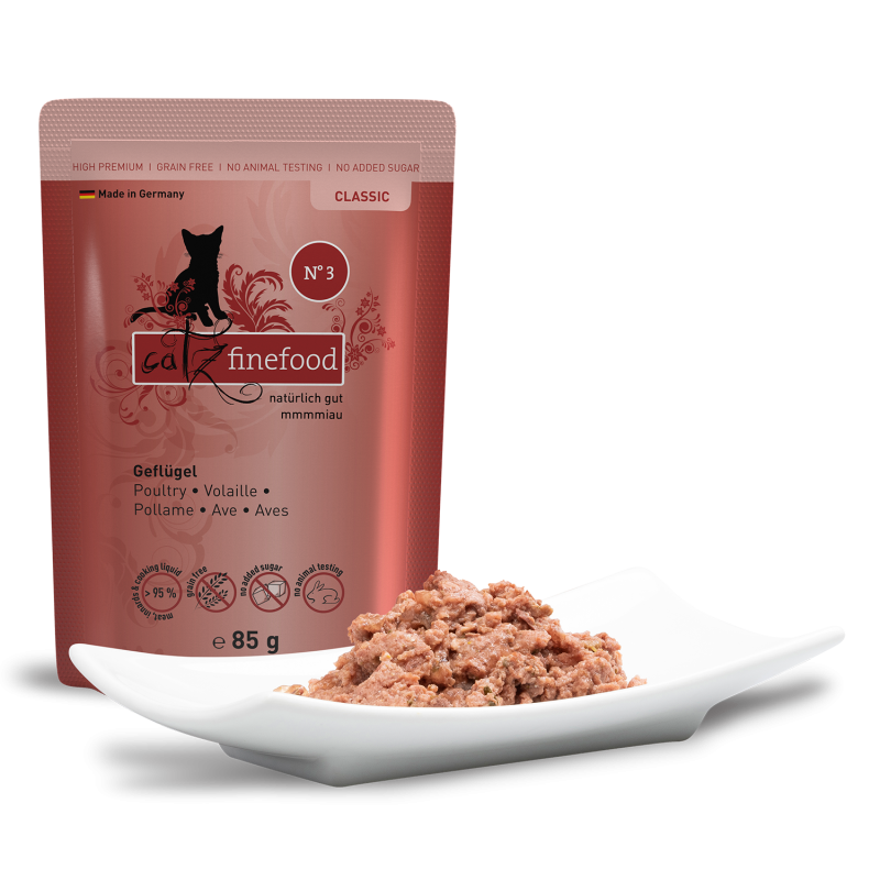 Catz Finefood Classic Katzenfutter – Geflügel (getreidefrei)