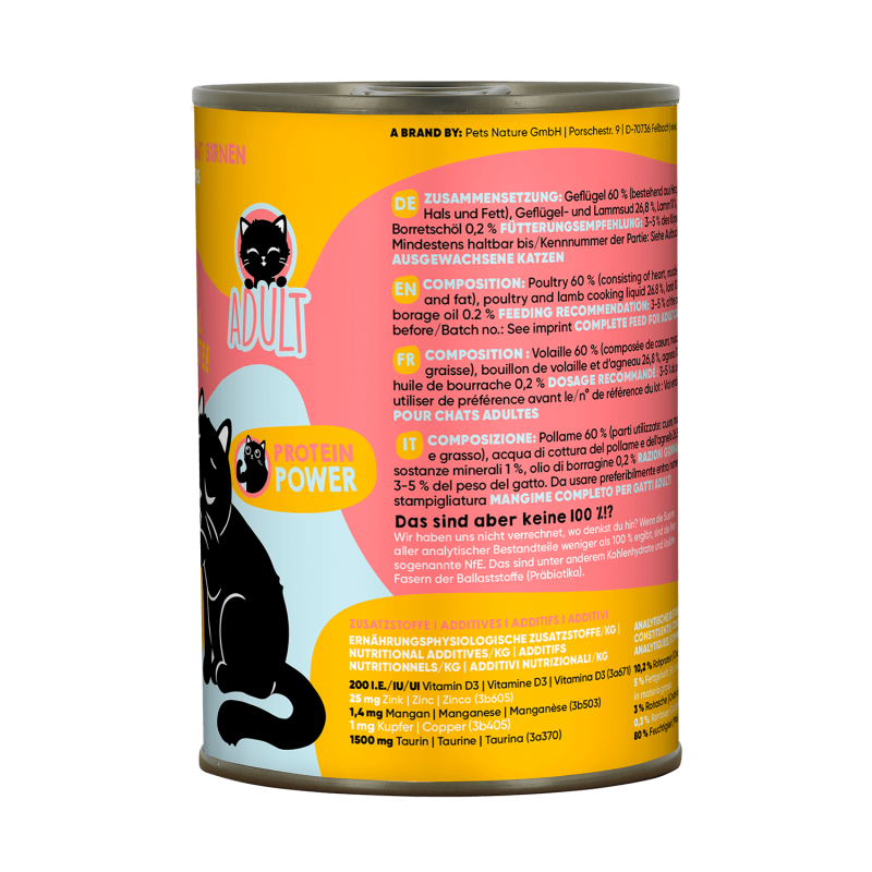 Lucky Lou® Lifestage Adult Katzenfutter – Geflügel & Lamm (getreidefrei)