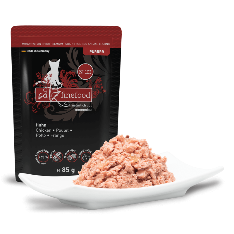 Catz Finefood Purrrr Katzenfutter – Huhn (Monoprotein, getreidefrei)