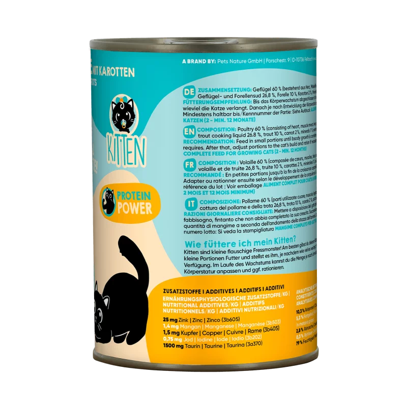 Lucky Lou® Lifestage Kitten Katzenfutter – Geflügel & Forelle (getreidefrei)