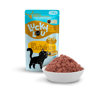 Lucky Lou® Lifestage Adult Katzenfutter – Geflügel & Hirsch (getreidefrei)