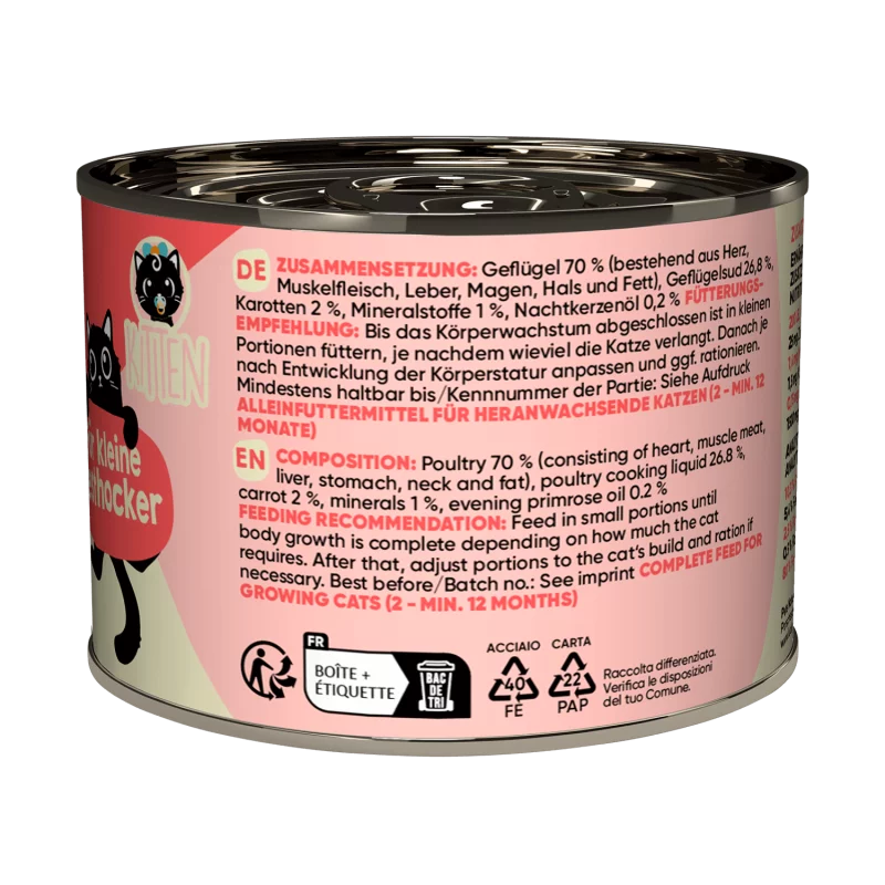 Lucky Lou® Lifestage Kitten Katzenfutter – Geflügel (getreidefrei)