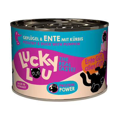 Lucky Lou® Lifestage Adult Katzenfutter – Geflügel & Ente (getreidefrei)