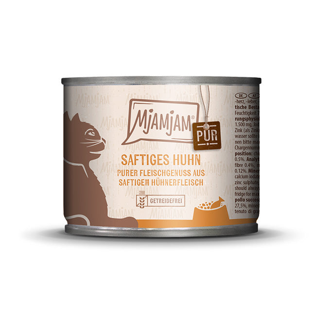 MjAMjAM Nassfutter für Katzen – Purer Fleischgenuss Huhn pur