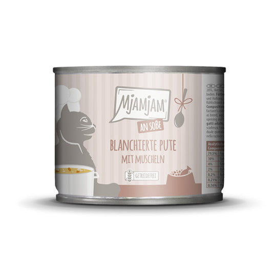 MjAMjAM – blanchierte Pute mit Muscheln an Soße
