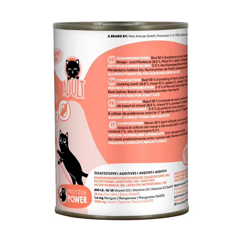 Lucky Lou® Lifestage Sensitive Katzenfutter – Rind & Pferd (getreidefrei)