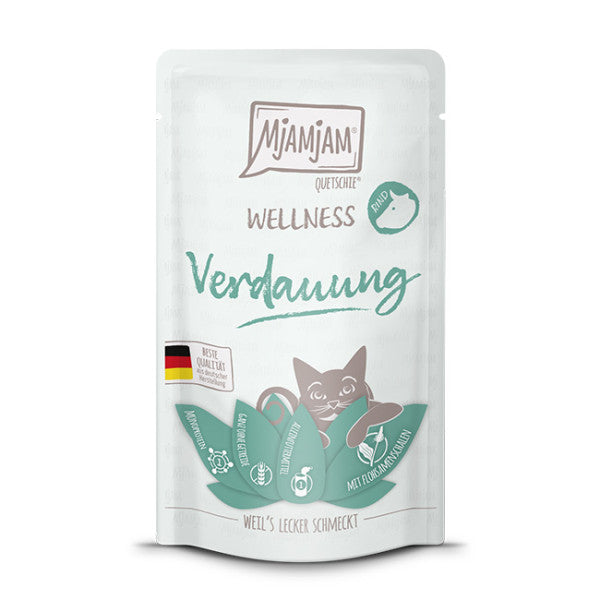 MjAMjAM Wellness Katzenfutter – Verdauung mit Rind