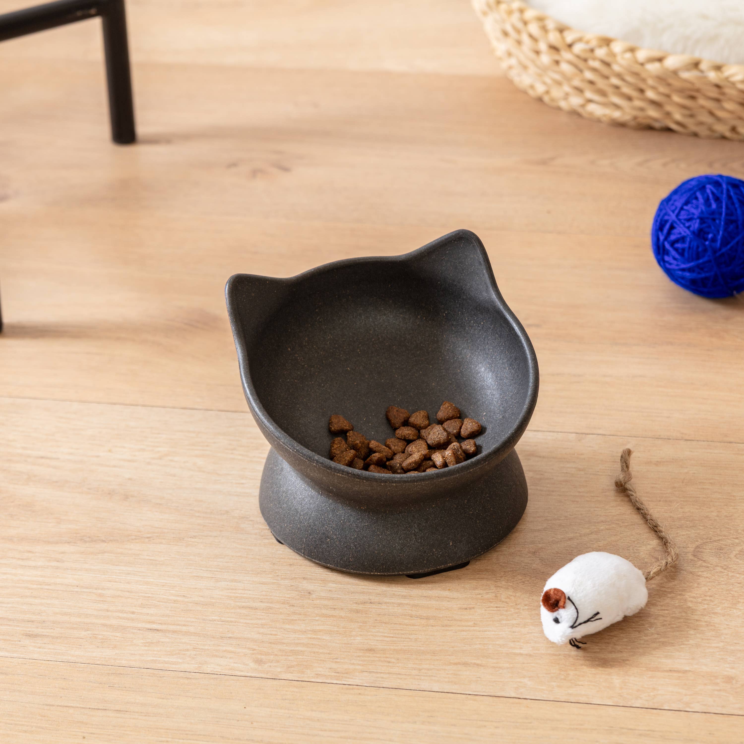 Archie Bamboo Neigung Katzen Napf