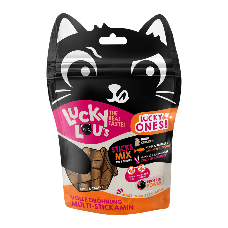 Lucky Lou® Lucky Ones Sticks Mixpack – getreidefreie Katzensnacks (50g)