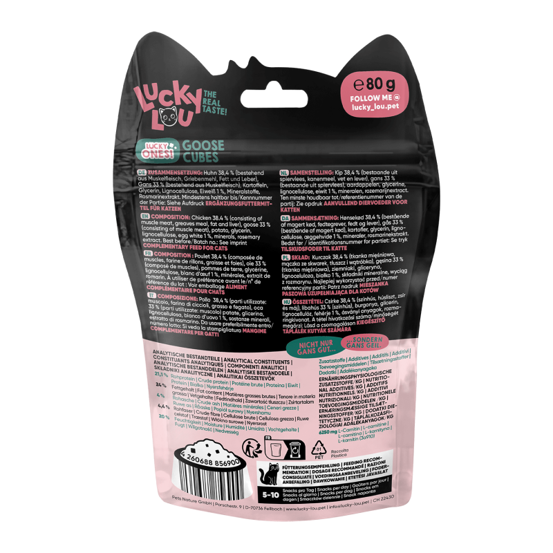 Lucky Lou Lucky Ones Cubes Huhn & Gans 80g