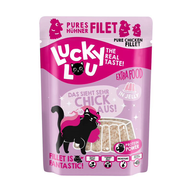 Lucky Lou Extrafood Hühnerfilet in Gelee 70g Pouch
