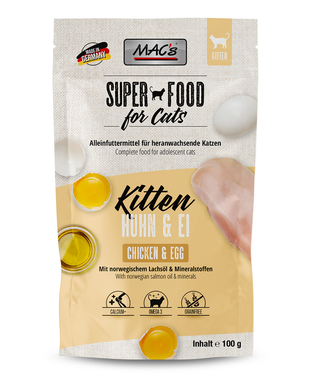 MAC's Cat Pouchpack Kitten Huhn & Ei