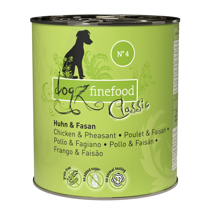 dogz finefood® CLASSIC N° 4 - Huhn & Fasan