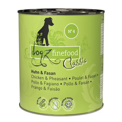 dogz finefood® CLASSIC N° 4 - Huhn & Fasan