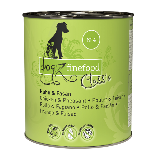 dogz finefood® CLASSIC N° 4 - Huhn & Fasan