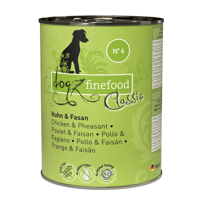 dogz finefood® CLASSIC N° 4 - Huhn & Fasan