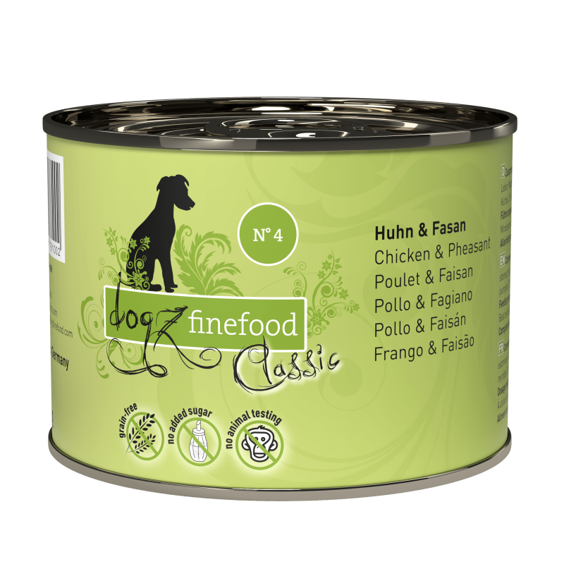 dogz finefood® CLASSIC N° 4 - Huhn & Fasan