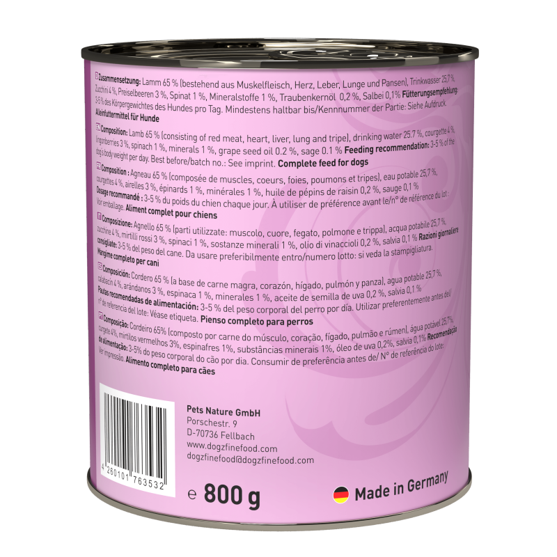 dogz finefood® CLASSIC N° 10 - Lamm