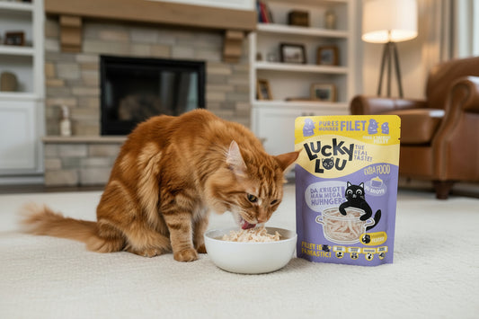 hochwertiges Leckerlie für Katzen von Lucky Lou