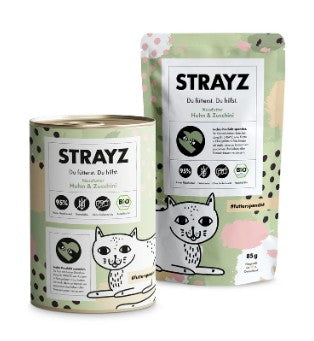 Strayz Katzenfutter – Huhn & Zucchini (getreidefrei)