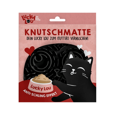 Lucky Lou® Knutschmatte – Beschäftigungs- & Schleckmatte für Katzen
