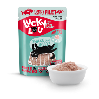 Lucky Lou® Extrafood Thunfischfilet in Gelee 70g Pouch
