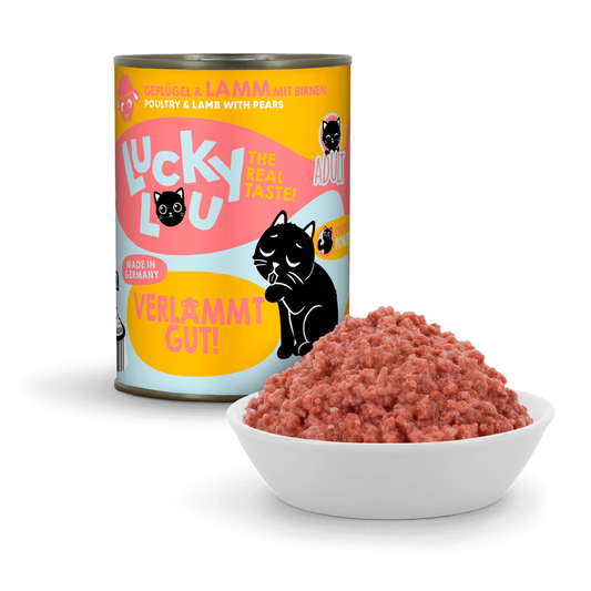 hochwertiges getreidefreies Nassfutter Katzen von Lucky Lou