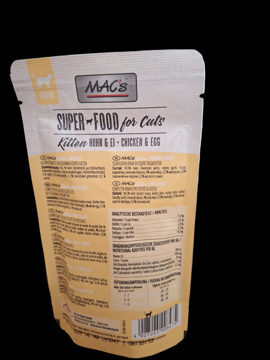 hochwertiges Kitten Nassfutter Mac´s Huhn