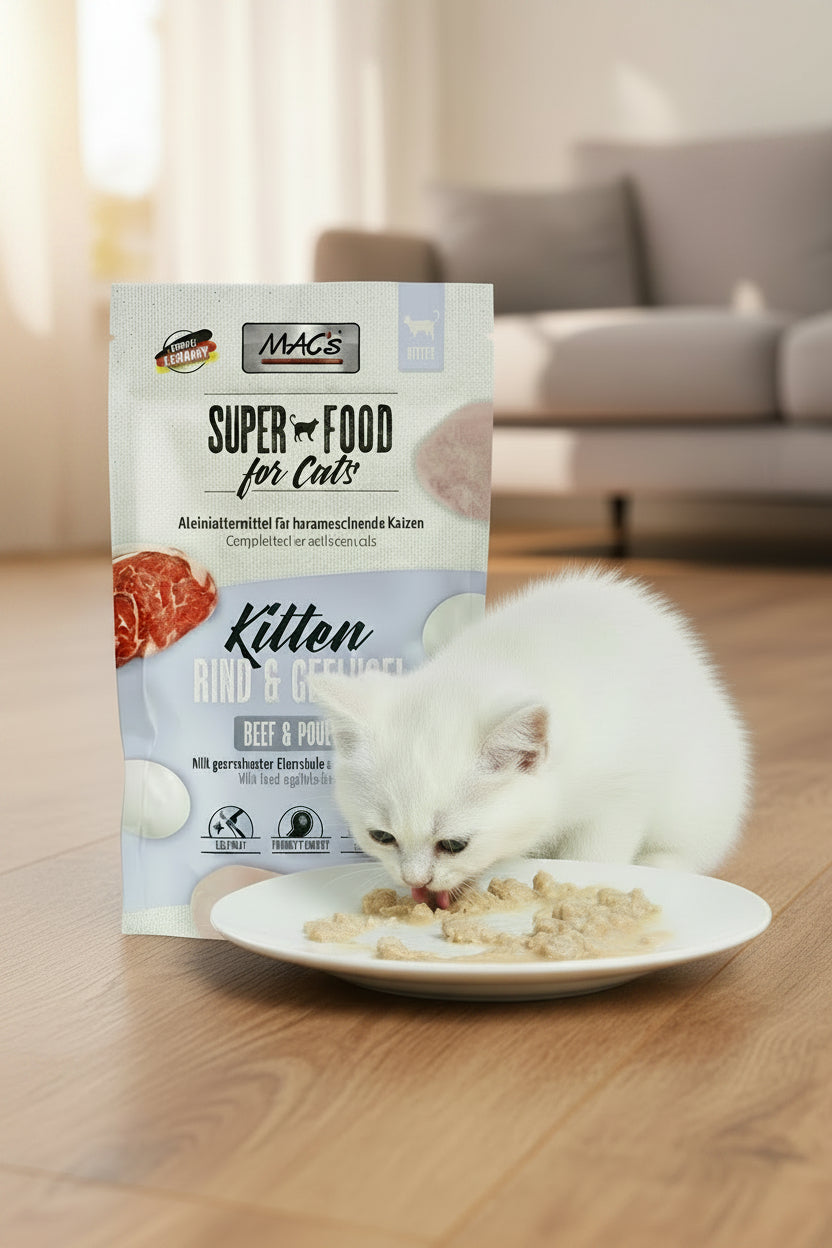 Macskittennassfuttergetreidefrei
