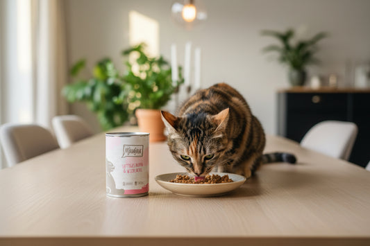 Hochwertiges getreidefreies Katzennssfutter mit wildlachs von Mjamjam