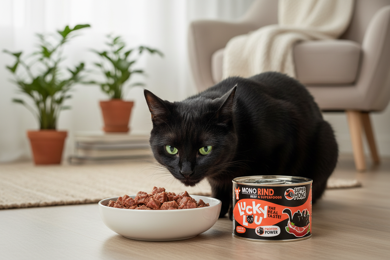 Lucky Lou getreidefreies hochewrtiges Nassfutter Katzen