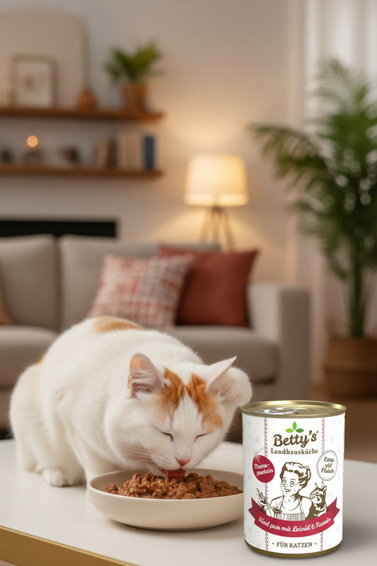 Hochwertiges getreidefreies Nassfutter für Katzen von Betty´s Landhausküche
