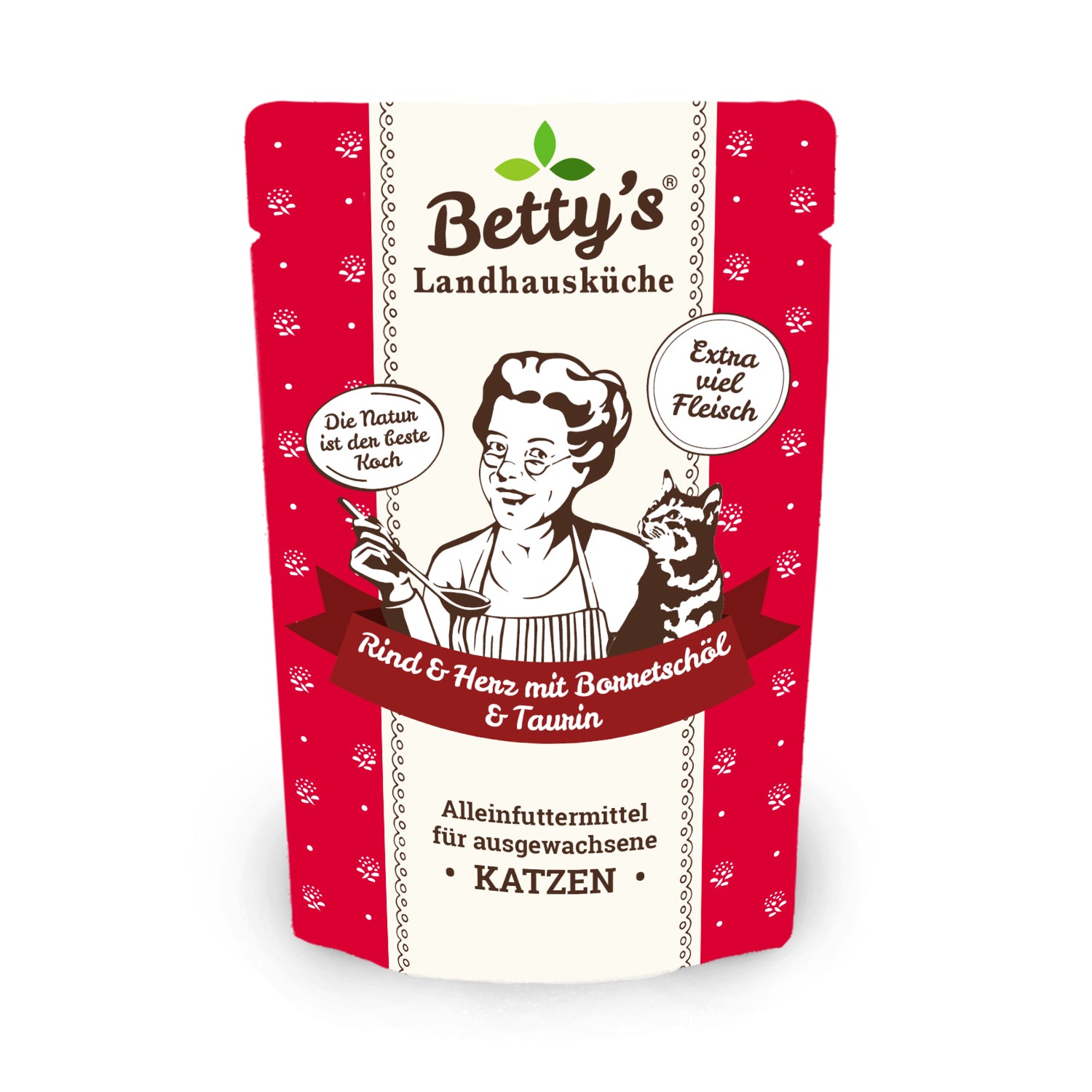 Betty’s Landhausküche Frischebeutel Rind & Herz mit Borretschöl