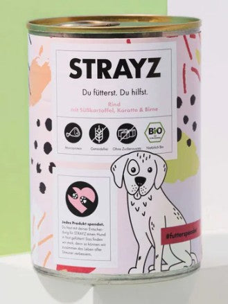 Rind mit Süßkartoffel, Karotte & Birne von Strayz (NUR VORBESTELLUNGEN)
