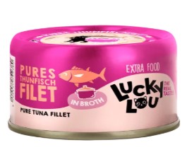 Lucky Lou® Extra Food Thunfischfilet in Sud 70g Dose