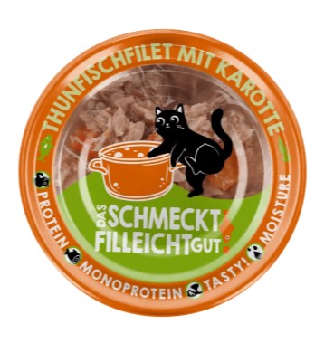 Lucky Lou® Extra Food Thunfisch mit Karotte in Sud 70g Dose