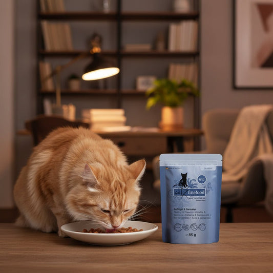 Catz Finefood Katzenfutter – Geflügel & Garnelen (getreidefrei) - PawschowNassfutter85g