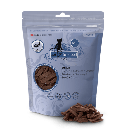 Catz Finefood Katzenfutter – Meatz Strauß (getreidefrei) - PawschowLeckerlies