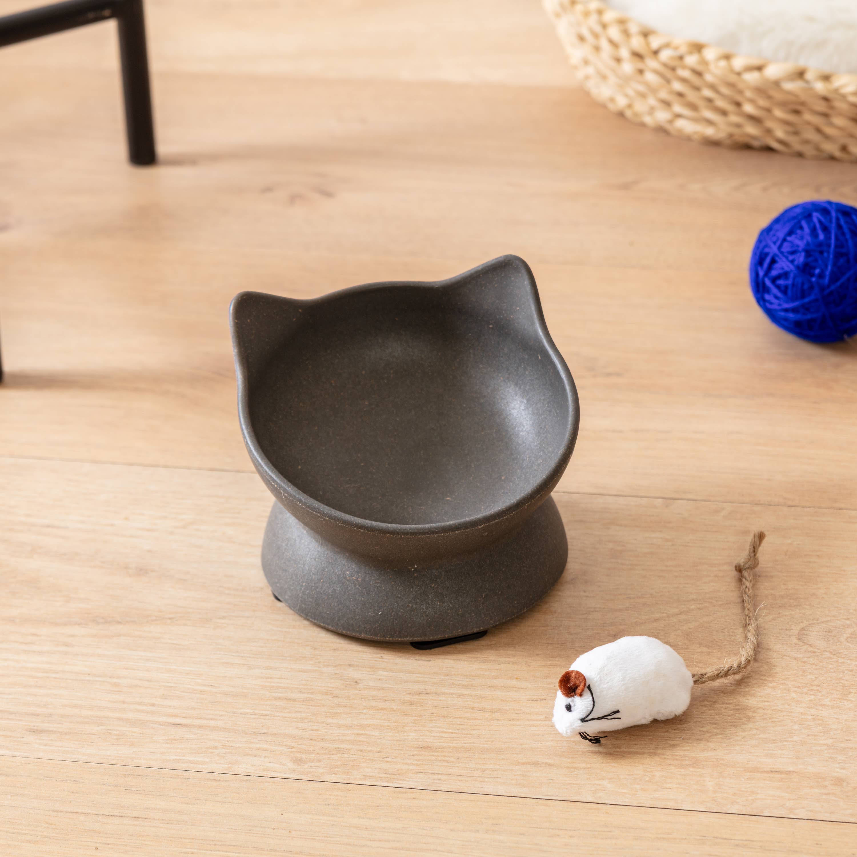 Archie Bamboo Neigung Katzen Napf
