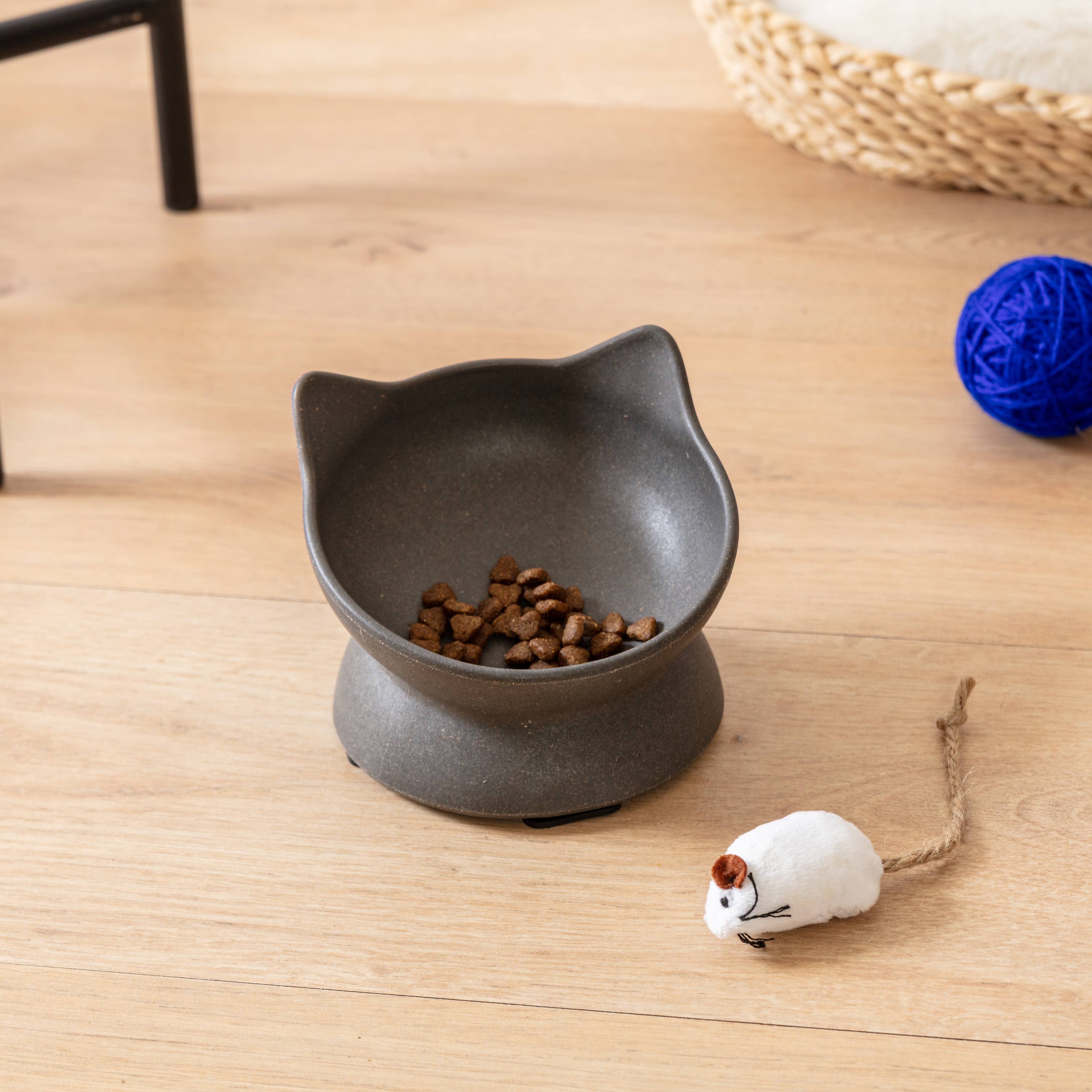 Archie Bamboo Neigung Katzen Napf
