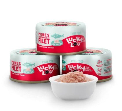 Lucky Lou® Extra Food – Thunfischfilet in Gelee (70 g Dose) - PawschowLeckerlies