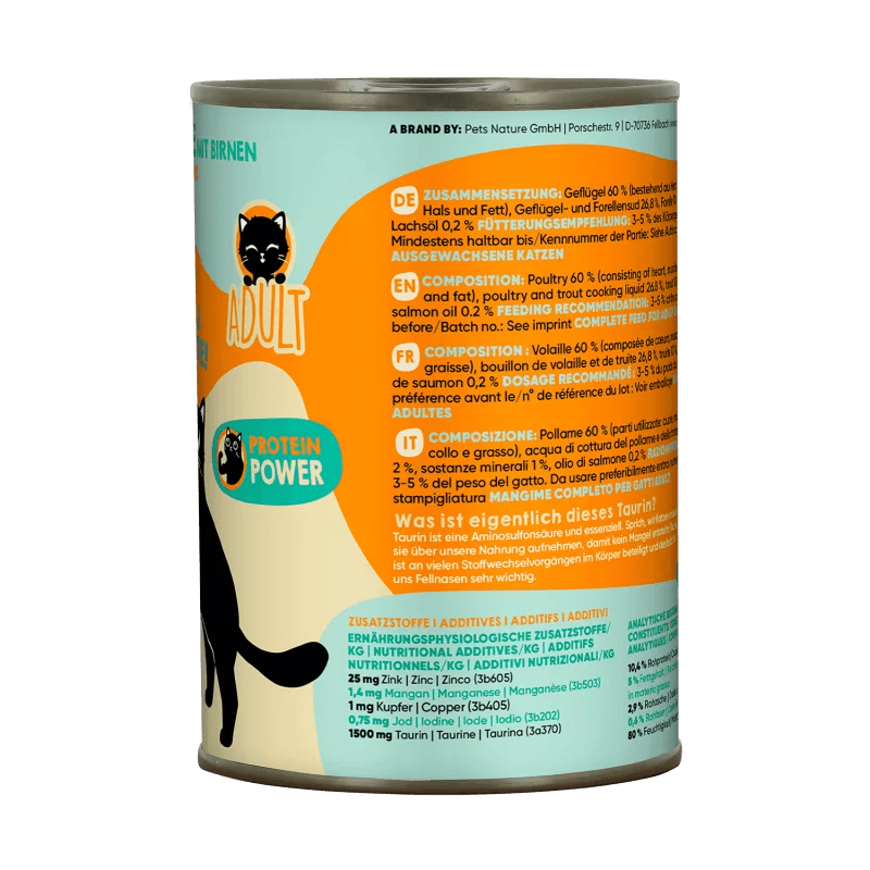Lucky Lou® Lifestage Adult Katzenfutter – Geflügel & Forelle (getreidefrei) - PawschowNassfutter125g