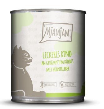 MjAMjAM - leckeres Rind an gedämpftem Kürbis - Pawschow Nassfutter800 g