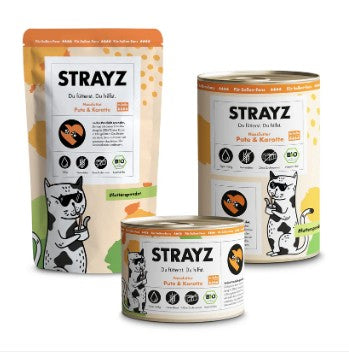 Strayz Katzenfutter – Pute & Karotte (getreidefrei)