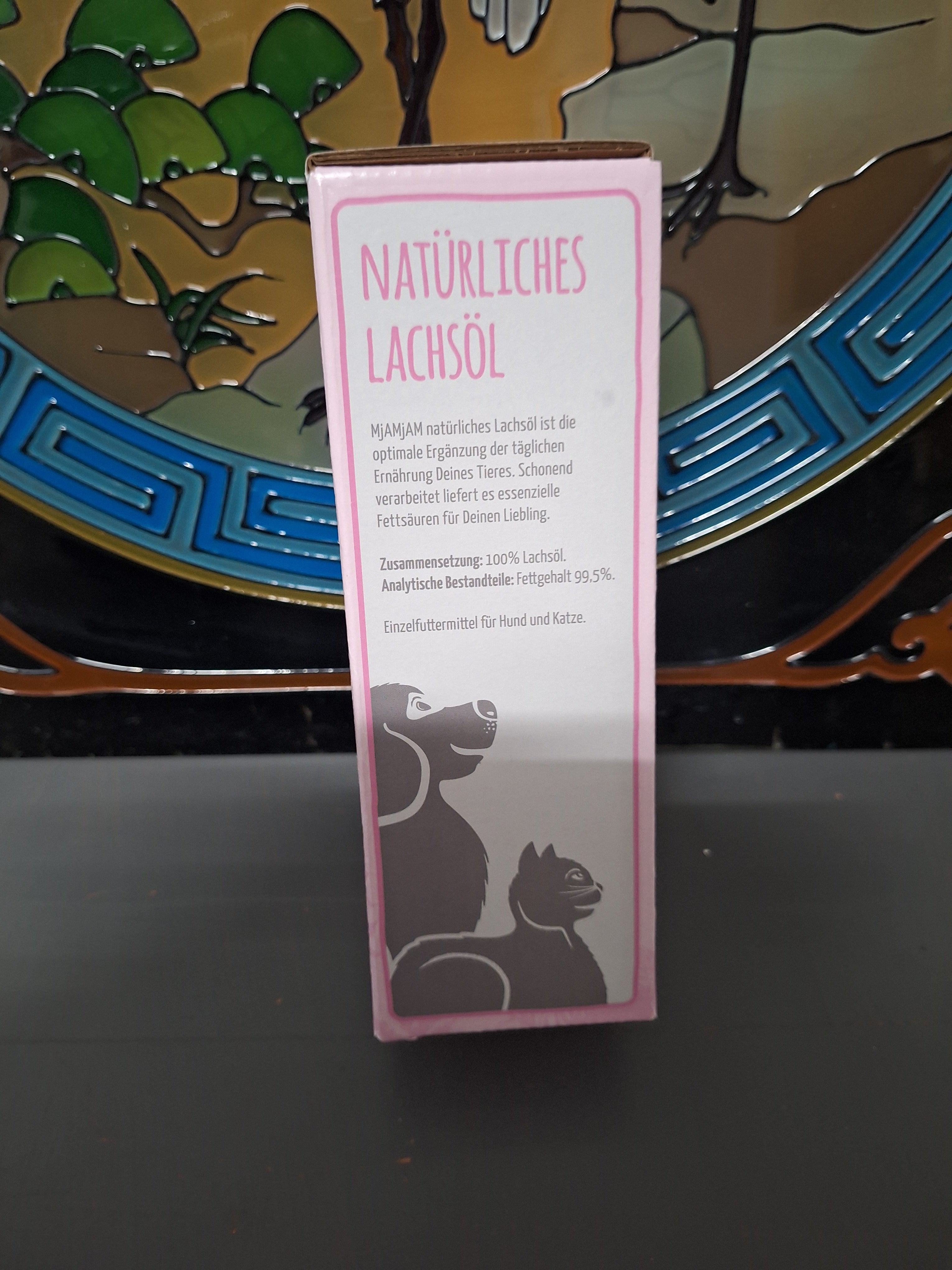 MjAMjAM natürliches Lachsöl – Ergänzungsfuttermittel für Hund & Katze