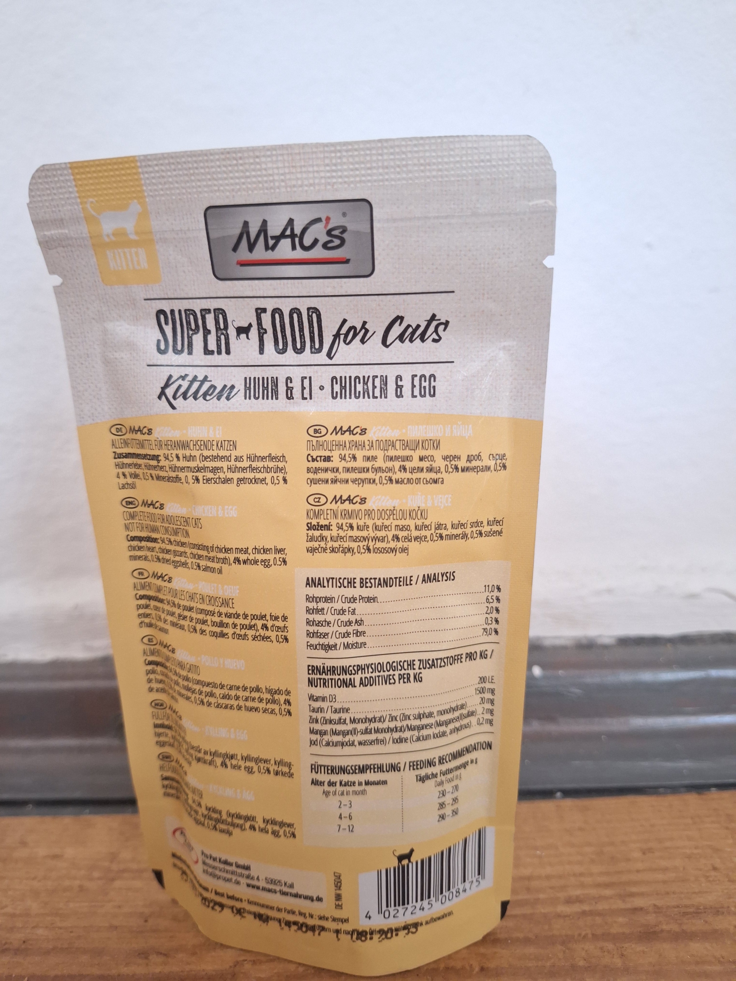 MAC's Cat Pouchpack Kitten Huhn & Ei